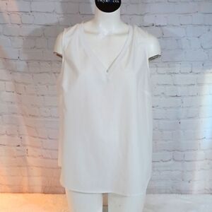 A New Day White Soft White Sleeveless Top‎ XL